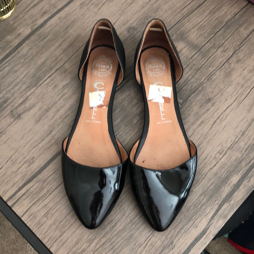 Black Pointed-Toe Jeffrey Campbell Flats
